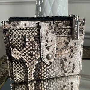 Anne Klein Slim Snakeskin Wallet